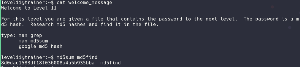 trainer eleventh level