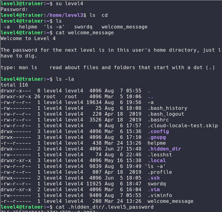 trainer fourth level
